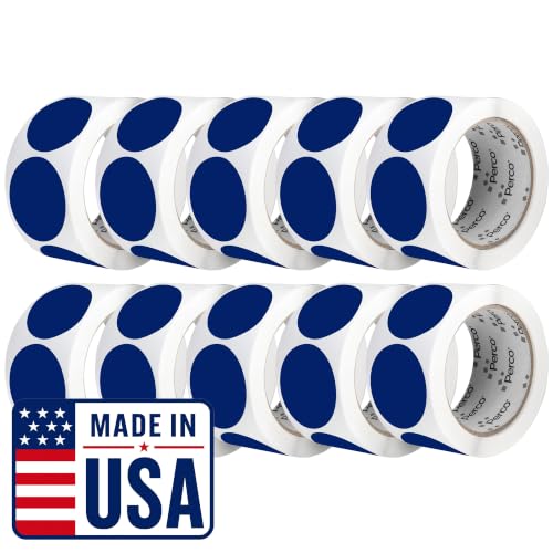 Dark Blue Perforated Round Circle Dot Sticker 2 (Blue - Dark / 2 Inch)