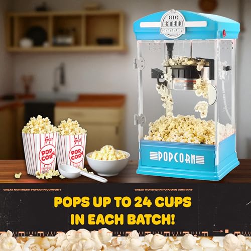 Popcorn Big Bambino 4oz Popcorn Machine (Blue)