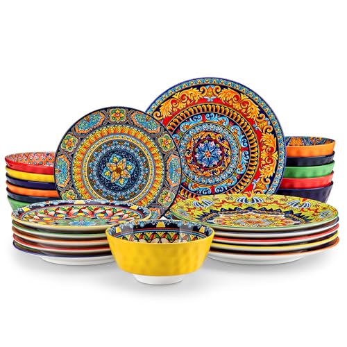 24 Pieces Plates and Bowls Set (Service for 6 (24 PCS))