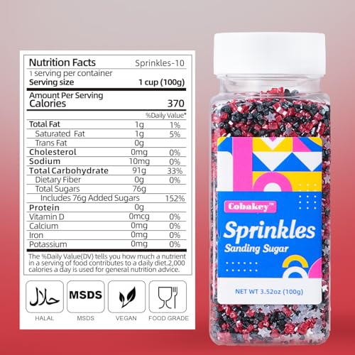 Sanding Sugar Edible Glitter Stars Mix (Halloween)