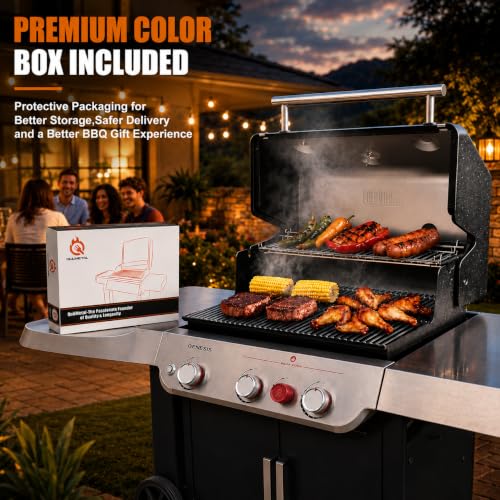 9.5 MM Grill Grates for Weber Genesis II 300 & LX 300 Series Grills (9.5MM 18.75" for Weber Genesis II 300)
