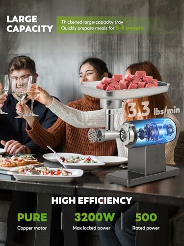 Meat Grinder Electric 3200W Multifunctional