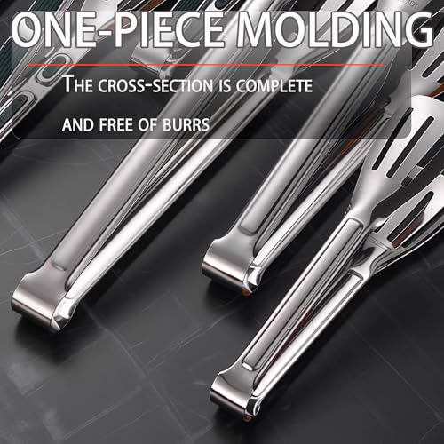 Stainless Steel Kitchen Tong Set (11inch / 3Pcs Silver)