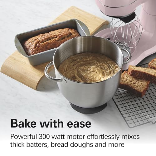 4 Qt Electric Stand Mixer With 7 Speeds (Pink / 4 Quarts)