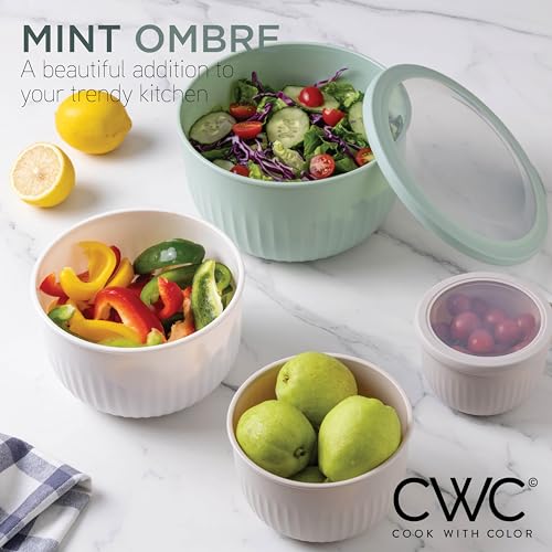 Prep Bowls with Lids (Mint / 12 Piece Set - Deep Bowls)
