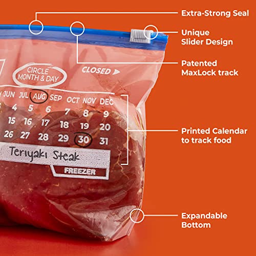 Calendar Slider Freezer Bags (140 Count)