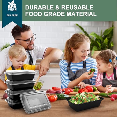 Meal Prep Containers Reusable 50 Pack (28oz50pack)