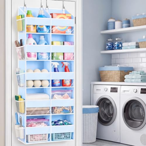 Blue Over the Door Organizer 5 Tiers (Blue - 5 Tiers)