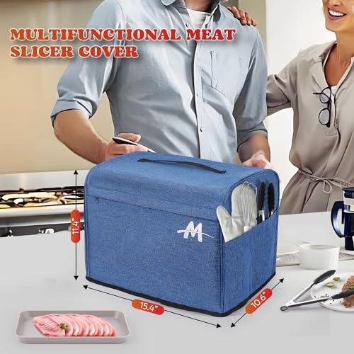 Meat Slicer Electric 200W with 7.5’’ Blades (Silver)
