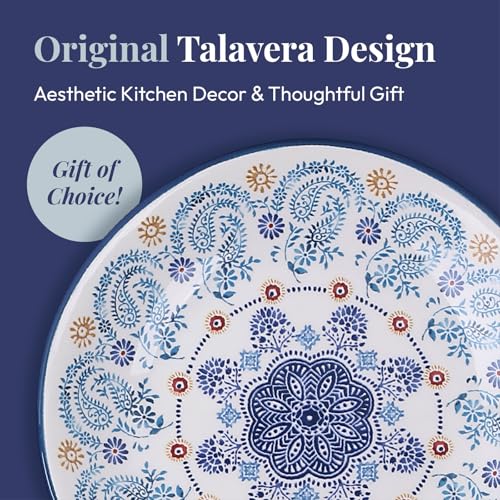 Blue Talavera Ceramic Spoon Rest for Stove Top