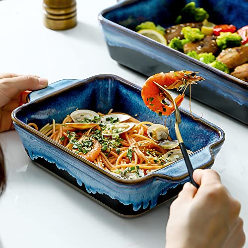 Bakeware Set Ceramic Baking Dish (Nebula Blue)
