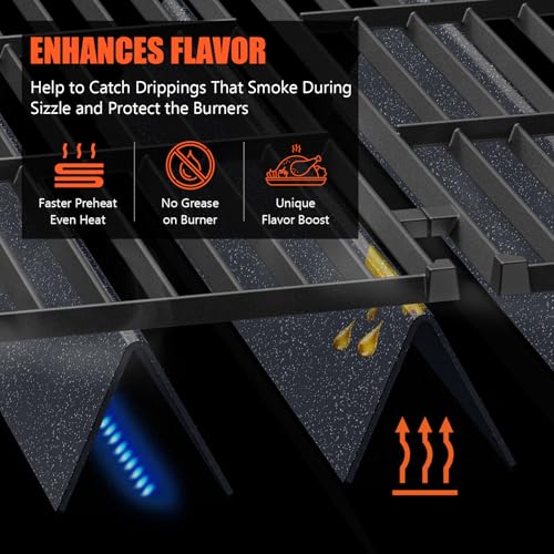SUS304 34.5" Grill Burners & 24.5" Flavorizer Bars for Weber Genesis 300 Series (L1 24.5")