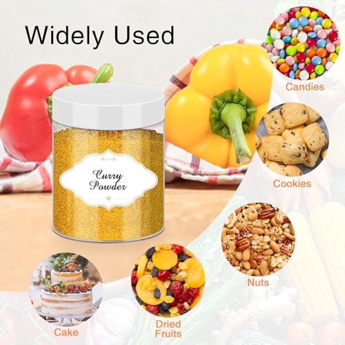 8 OZ Plastic Jars (8OZ 48Pcs White)