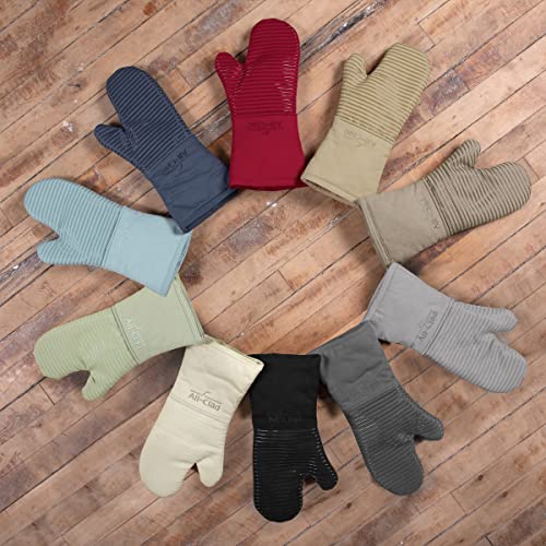 Premium Silicone Oven Mitts (Indigo / 2 Pack)