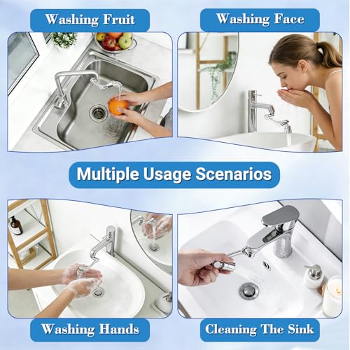 1080° Swivel Faucet Extender (Brass - 360° Mode / 360-1Mode)