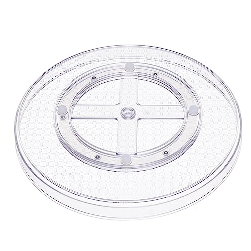 Clear Lazy Susan Turntable Organizer for Organization (12" Diameter, 2-Pack)
