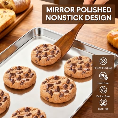 Quarter Sheet Pan Set of 2 (12.4” x 9.6”)