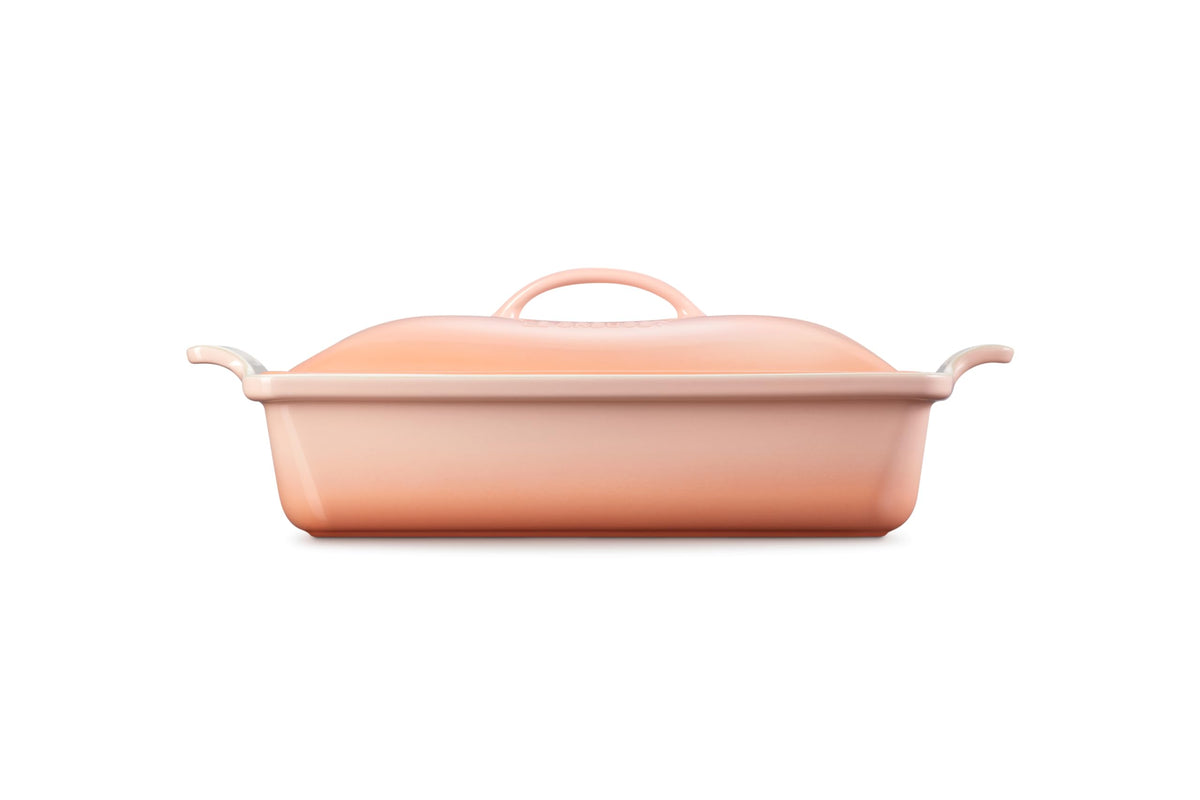Stoneware Covered Rectangular Casserole (Peche)