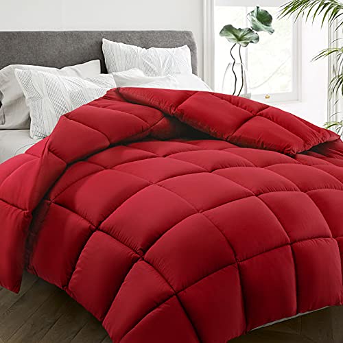 All Season Twin Size Bed Comforter (Red / Twin（64*88）)