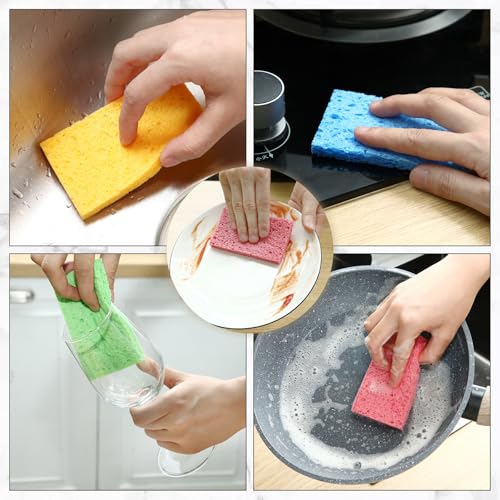 300 Pcs Sponges Bulk Sponges Kitchen Compressed Sponge (300 Count)