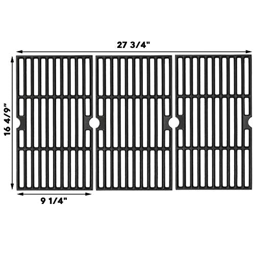 Cast Iron Cooking Grates for Dyna glo DGF493BNP DGF493PNP (16.45" x 27.75")
