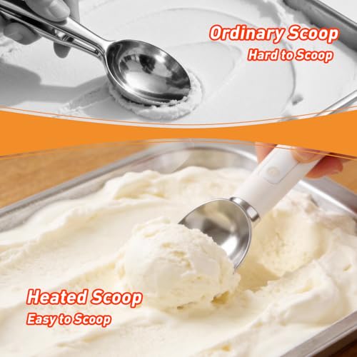 Heated Ice Cream Scoop (Upgraded White)
