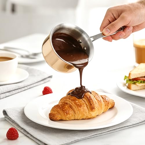 Mini Sauce Pan with Lid (0.34 QT / Rose Gold)