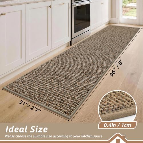Kitchen Runner Rugs 31"x96" (Taupe / 31" X 96" (Rectangular))