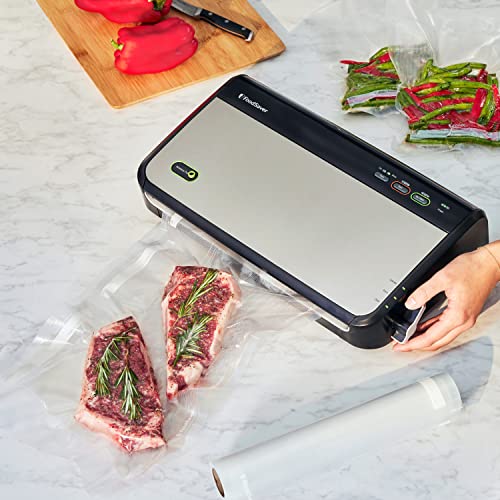 FM2435 Manual Food Vacuum Sealer System (Black/Silver / Vacuum Sealer)