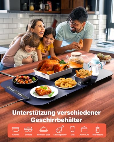 Food Warming Mat (27.56*15.75inch / Dark Blue)