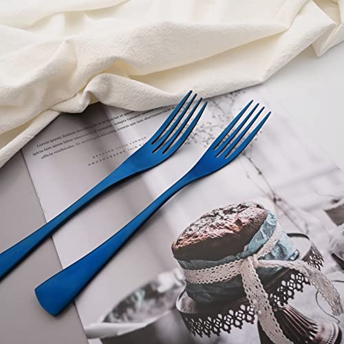 Luxury 18 10 Stainless Steel Matte Blue Flatware Set (1 / Blue)