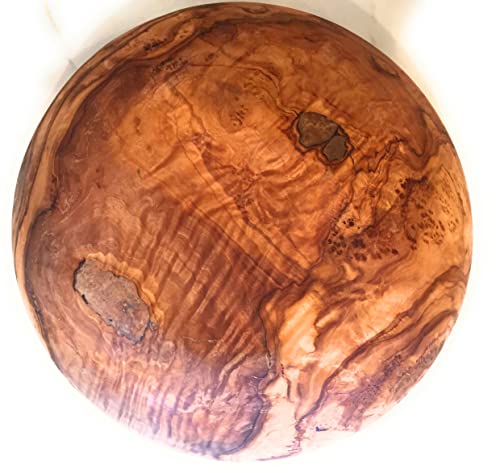 12" Artisan Olive Wood Serving Bowl (XXL 12 inch)