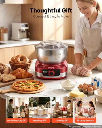 5.3 Qt Electric Dough Maker 500W Stand Mixer (5.3 QT)