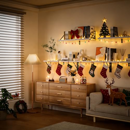 Floating Shelves for Wall (White / 35.43"W x 5.9"D x 5.4"H,Set of 3)