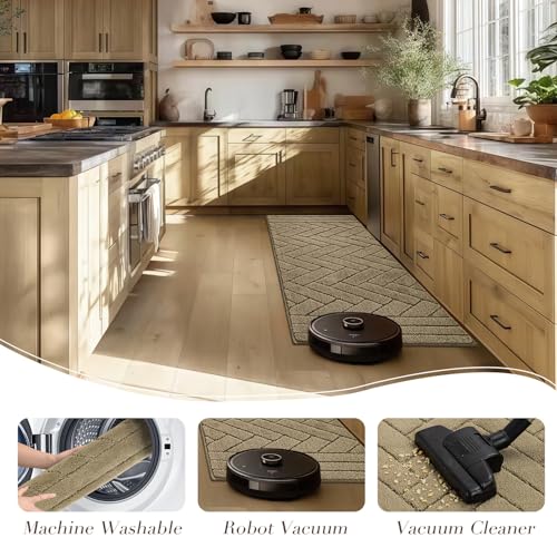 Kitchen Runner Rug (Tan / 20"x48")