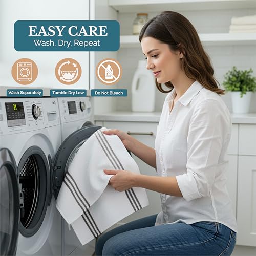 Kitchen Towel Set 8 Pc (Terry - Grey / Kitchen Towel Set - 8 Pack)