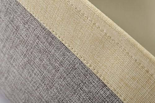 Storage Basket for Organizing (Gold&Grey / 2PCS/Large - 15.7Lx11.8Wx8.3H)
