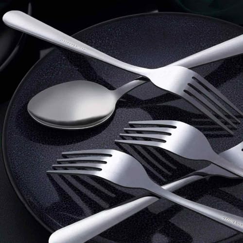 36 Piece Tea Spoons Set Silverware (6.7 inch silver tea spoons 36 pieces)