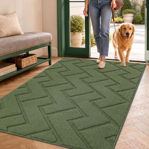 Front Door Mat Outside Entrance (Green / 59" x 36" (Rectangular))