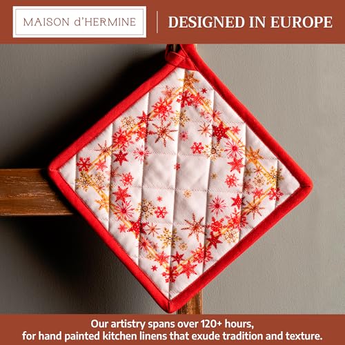 Pot Holders 100% Cotton Potholders (082 - Crystal Star / 8" x 8" (Pot Holder Pack of 1))