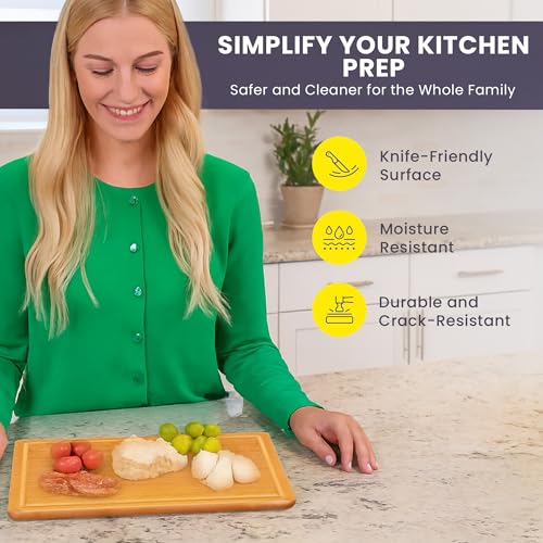 Small Bamboo Cutting Board (Glue-Free Surface - Rectangular)