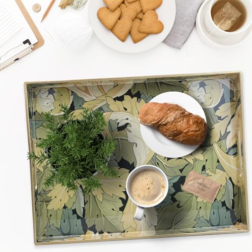 Plastic Serving Tray with Handles for Coffee Table (Multi G)