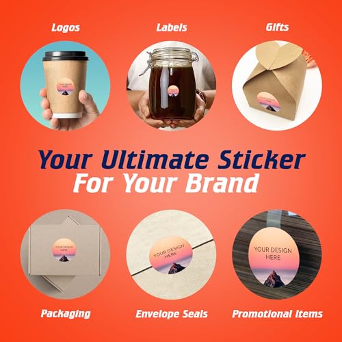 Custom Vinyl Stickers Your Image (100 Count)
