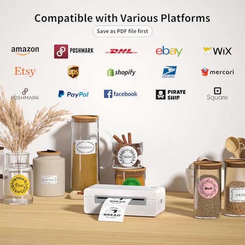 Bluetooth Thermal Shipping Label Printer