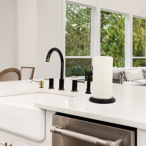 Paper Towel Holder Stand for Kitchen Countertop & Dining Room Table (Gold / Classical)