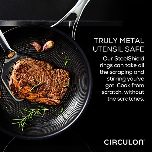 Clad Stainless Steel Saute Pan with Lid and Hybrid SteelShield and Nonstick Technology (Saute Pan (5 Quart))