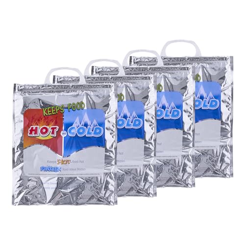 Hot and Cold Insulated Bags for Food Delivery (X Small (Meal Size))