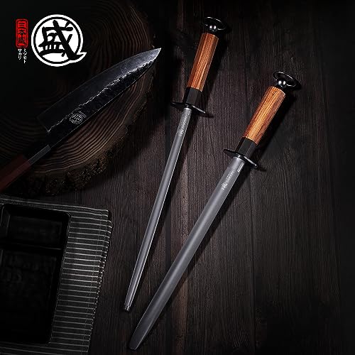 10 Inch Round Honing Steel for Knives (Round Sharpening Rod / 10 inch)