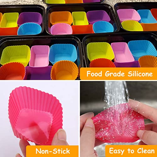 40 Pcs Silicone Lunch Box Dividers (‎Multicolor-40pcs)