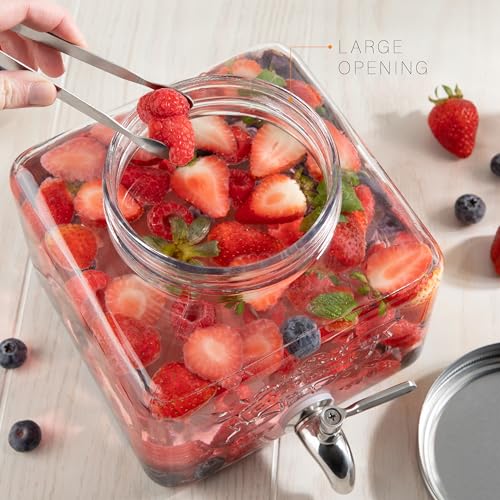 Glass Drink Dispenser for Fridge